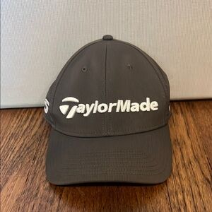 TaylorMade Dark Gray Golf Cap with White Logo